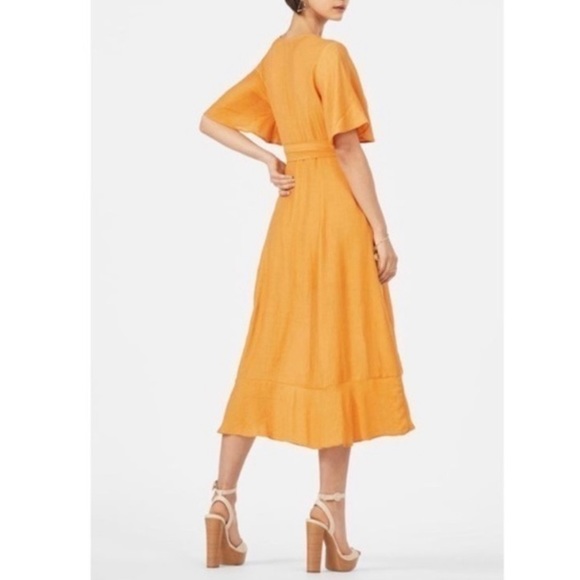 JustFab Marigold Flutter Midi Dress - Picture 3 of 7